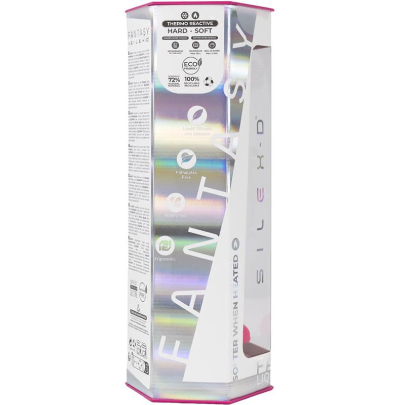 SANJIVI DILDO FANTAZIJA TEČNI SILIKON TERMOREAKTIVNI LJUBIČASTI 18.5 CM