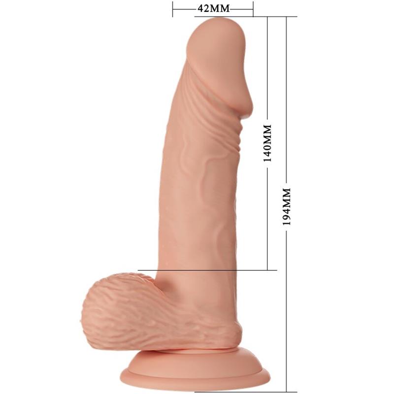 BEAUTIFUL ENCOUNTER ZEBULON FLEKSIBILNI REALISTIČNI DILDO 19.4 CM PRIRODNI
