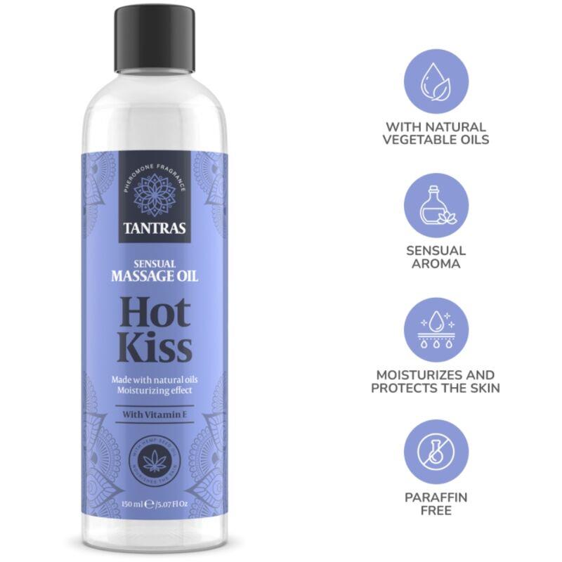 TANTRAS LOVE OIL HOT KISS MASSAGE OIL 150 ML
