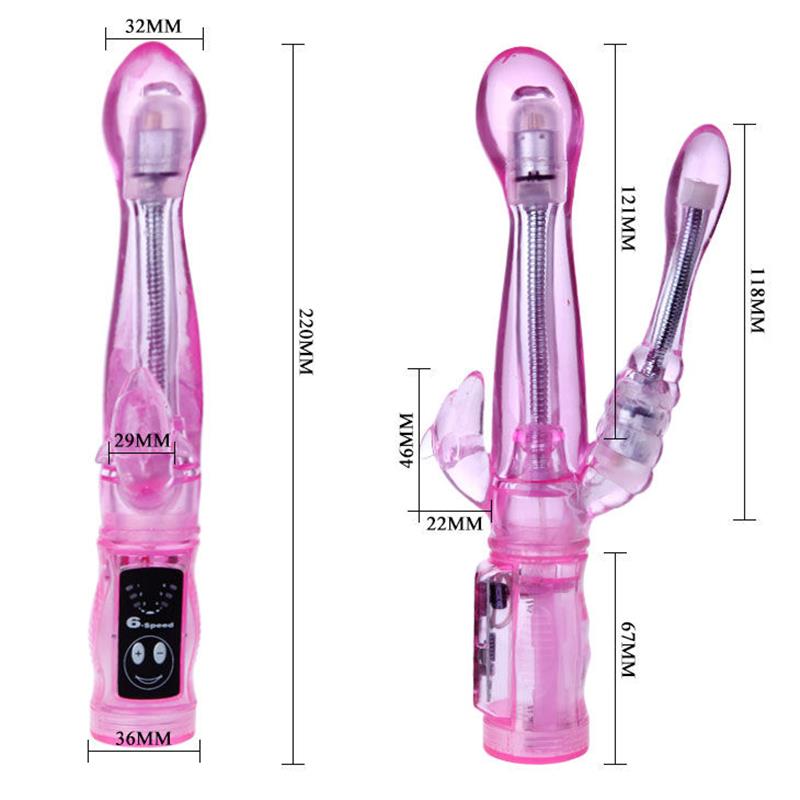 FLEKSIBILNI VIBRATOR Z ANALNIM STIMULATORJEM