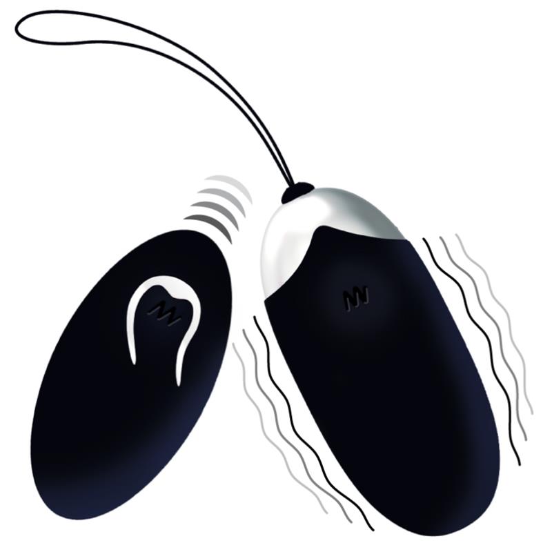 FLIPPY II VIBRATING EGG WITH REMOTE CONTROL BLACK