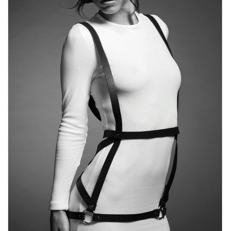 INDISCRETS MAZE HARNESS DRESS SHAPE BROWN