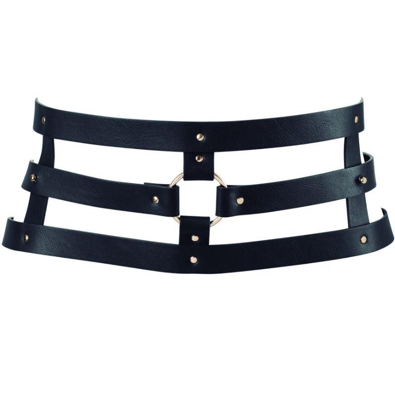 INDISCRETS MAZE BELT WITH STRAP BLACK