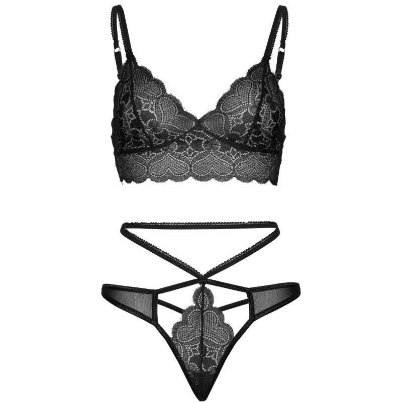 2 PIECES SET STRAPPY CUT G STRING S/M