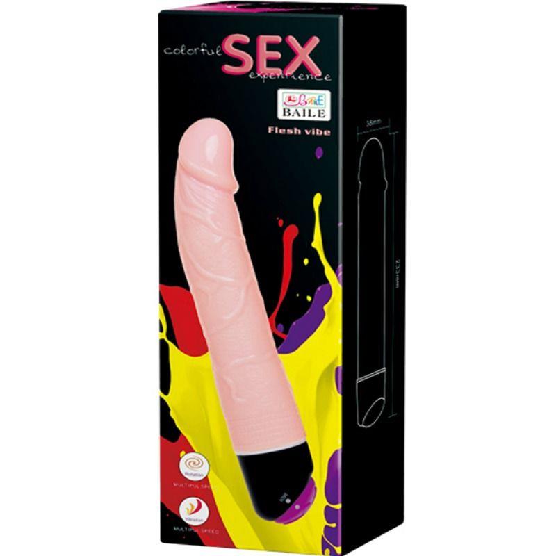 ŠARENI SEX VIBRATOR I ROTACIJA 24 CM