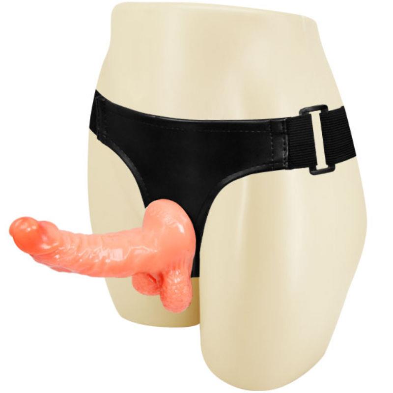 HARNES S REALISTIČNIM PENISOM I ULTRA STRASTVENIM PODESIVIM GAĆICAMA 15.5 CM