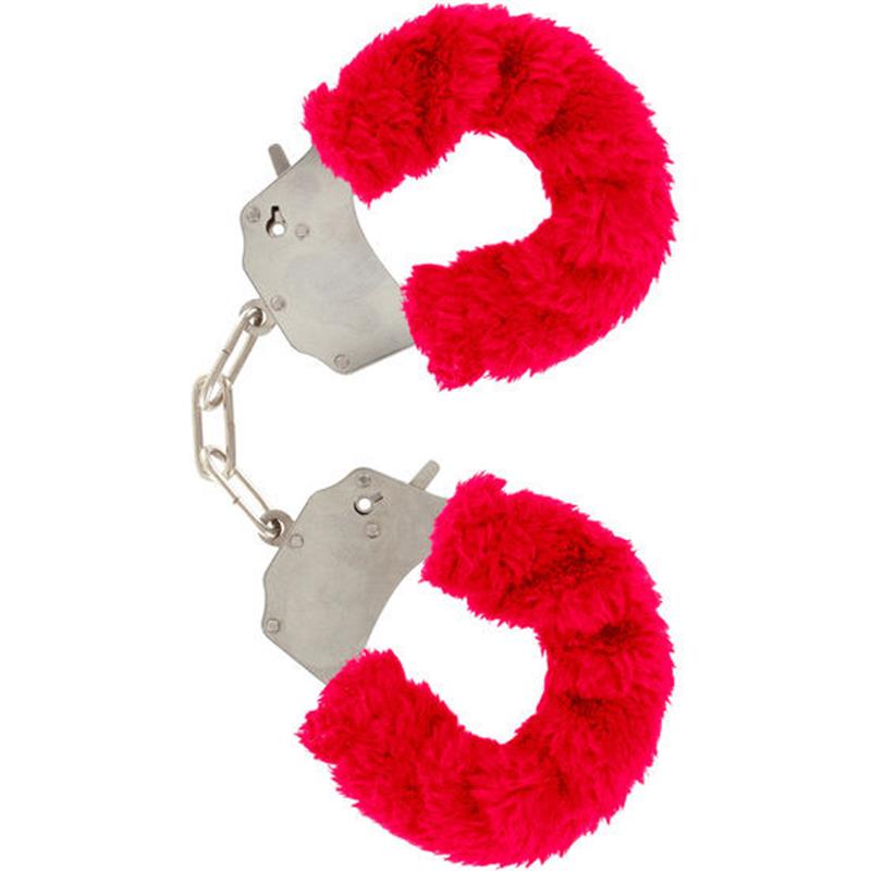 FURRY FUN CUFFS BONDAGE RED