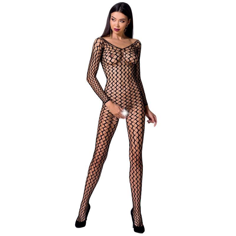 ŽENSKA BS068 BODYSTOCKING ČRNA ENA VELIKOST