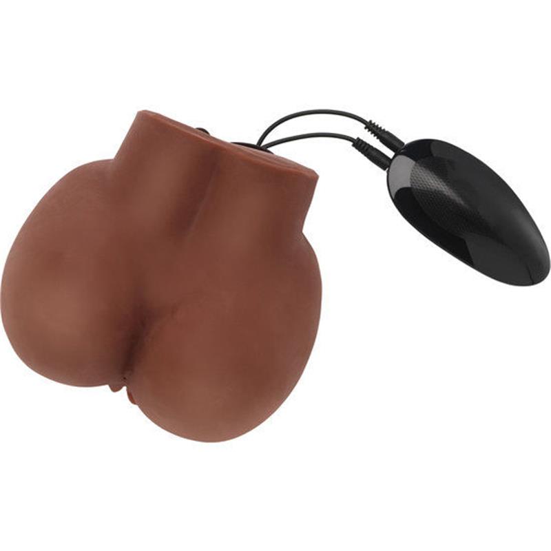 BIG ASS REALISTIC MASTURBATOR WITH BROWN VIBRATOR