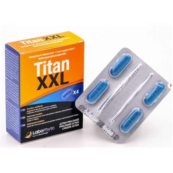 Titan XXL erekcijske tablete (4 tabletke)