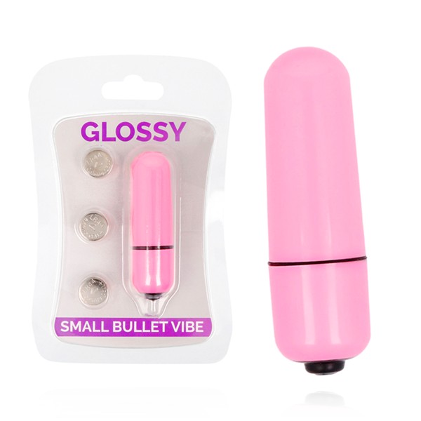 Bullet vibrator Glossy Deep Rose