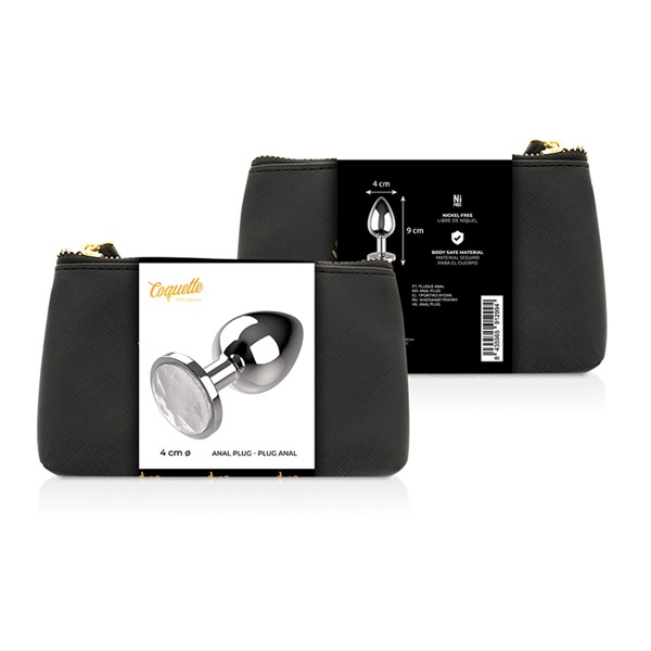 Analni čep Metal white